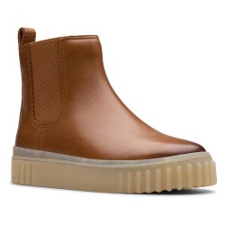 обувки,дамски,боти,clarks,shoes,mayhill,top,booties,brown,(tan,leather)