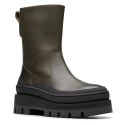 обувки,дамски,боти,дамски,високи,обувки,за,ходене,clarks,shoes,orianna2,rise,boots,dark,green,leather,(brown)