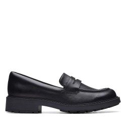 обувки,дамски,обувки,clarks,shoes,orinoco2,penny,loafers,black,(black,leather)