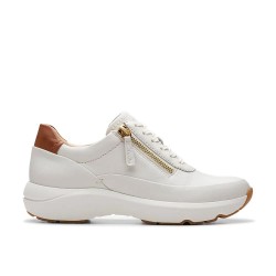 обувки,дамски,маратонки,clarks,shoes,tivoli,zip,trainers,white