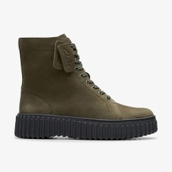 обувки,дамски,боти,дамски,високи,обувки,за,ходене,clarks,shoes,torhill,rise,booties,brown,(dark,green,nubuck)