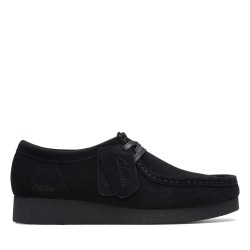 обувки,дамски,обувки,clarks,shoes,wallabee,evo,shoes,black,(black,suede)