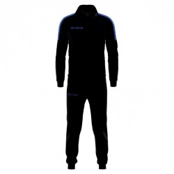 Анцуг Givova Revolution tracksuit - Black (Black / Light Blue) анцуг,детски,анцузи,givova,revolution,tracksuit,black,(black,light,blue)