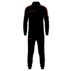 Анцуг Givova Revolution tracksuit - Black (Black / Red) анцуг,детски,анцузи,givova,revolution,tracksuit,black,(black,red)