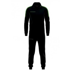 Анцуг Givova Revolution tracksuit - Black (Black / Green) анцуг,детски,анцузи,givova,revolution,tracksuit,black,(black,green)