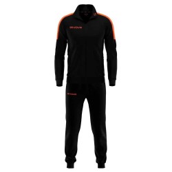 Анцуг Givova Revolution F tracksuit - Black (Black / Fluor Orange) анцуг,детски,анцузи,givova,revolution,f,tracksuit,black,(black,fluor,orange)