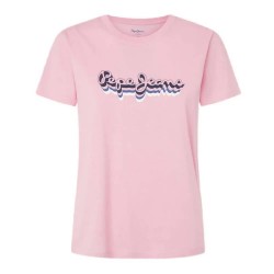 тениска,дамски,тениски,pepe,jeans,enara,short,sleeve,t,shirt,pink,(college,pink)