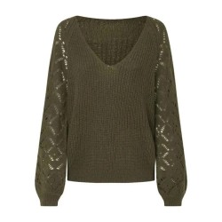 блуза,дамски,пуловери,дамски,плетени,дрехи,pepe,jeans,hailey,sweater,leaf,green