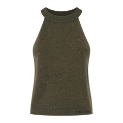тениска,дамски,тениски,pepe,jeans,halo,top,sleeveless,t,shirt,green