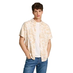 риза,с,къс,ръкав,мъжки,ризи,pepe,jeans,moi,short,sleeve,shirt,beige,(white)