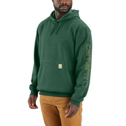 суичър,мъжки,пуловери,carhartt,signature,sleeve,logo,hoodie,green
