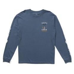 тениска,мъжки,тениски,salty,crew,tailed,long,sleeve,t,shirt,blue,(slate)