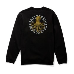 блуза,мъжки,пуловери,salty,crew,tentacles,sweatshirt,black