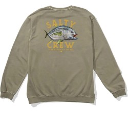 блуза,мъжки,пуловери,salty,crew,ulua,sweatshirt,dusty,olive,(green)