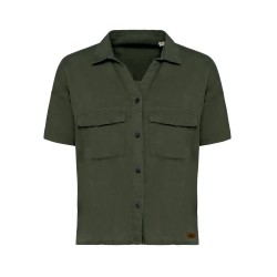 риза,с,къс,ръкав,дамски,блузи,дамски,ризи,pasion,morena,lyocell,short,sleeve,shirt,green,(khaki)