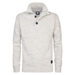 блуза,мъжки,пуловери,petrol,industries,m,3040,kwc206,sweater,antique,white,melee,(white)