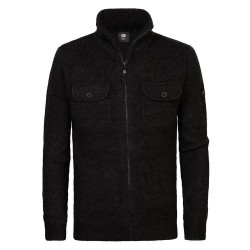 блуза,мъжки,пуловери,petrol,industries,m,3040,kwc218,full,zip,sweater,dark,black,(black)