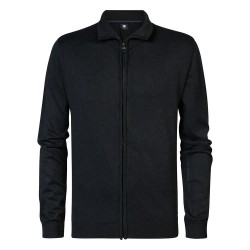 блуза,мъжки,пуловери,petrol,industries,m,3040,kwc225,full,zip,sweater,black,(dark,black)
