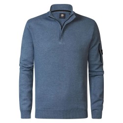блуза,мъжки,пуловери,petrol,industries,m,3040,kwc248,sweater,blue