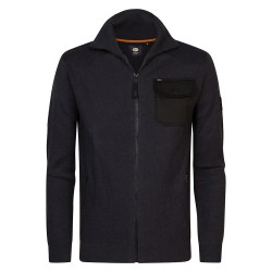 блуза,мъжки,пуловери,petrol,industries,m,3040,kwc249,full,zip,sweater,blue