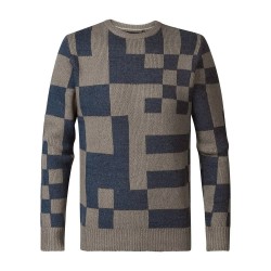 блуза,мъжки,пуловери,petrol,industries,m,3040,kwr235,sweater,brown