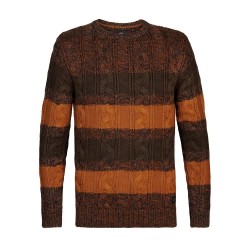 блуза,мъжки,пуловери,petrol,industries,m,3040,kwr242,sweater,brown