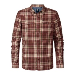 риза,с,дълъг,ръкав,мъжки,ризи,petrol,industries,m,3040,sil400,long,sleeve,shirt,brown,(faded,chili)
