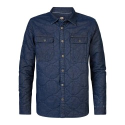 риза,с,дълъг,ръкав,мъжки,ризи,petrol,industries,m,3040,sil415,long,sleeve,shirt,dark,indigo,(blue)