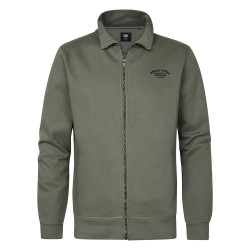 блуза,мъжки,пуловери,petrol,industries,m,3040,swc113,half,zip,sweatshirt,green