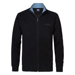 блуза,мъжки,пуловери,petrol,industries,m,3040,swc327,half,zip,sweatshirt,black