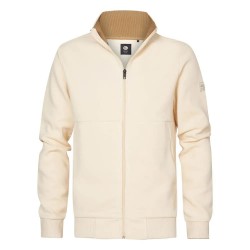 блуза,мъжки,пуловери,petrol,industries,m,3040,swc327,half,zip,sweatshirt,ecru,(beige)