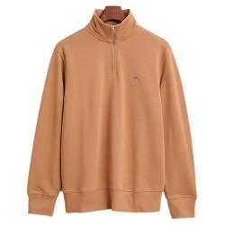 блуза,мъжки,пуловери,gant,2008005,reg,shield,half,zip,sweatshirt,brown,(warm,khaki)