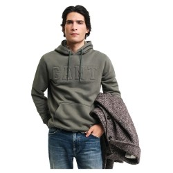 суичър,мъжки,пуловери,gant,2015084,hoodie,dark,earthy,green,(grey)