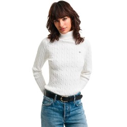 блуза,дамски,пуловери,дамски,плетени,дрехи,gant,4800102,high,neck,sweater,white,(eggshell)