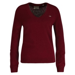 блуза,дамски,пуловери,дамски,плетени,дрехи,gant,4805262,v,neck,sweater,red,(plumped,red)