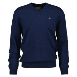 блуза,мъжки,пуловери,gant,8060069,v,neck,sweater,blue