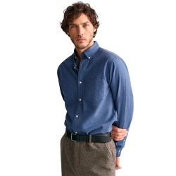 риза,с,дълъг,ръкав,мъжки,ризи,gant,melange,long,sleeve,shirt,blue,(dusty,navy)