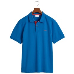 мъжки,блузи,с,яка,gant,reg,contrast,rugger,short,sleeve,polo,blue,(vintage,blue)