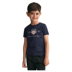 тениска,детски,тениски,gant,805182,short,sleeve,t,shirt,evening,blue,(blue)