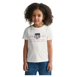 тениска,детски,тениски,gant,805182,short,sleeve,t,shirt,white