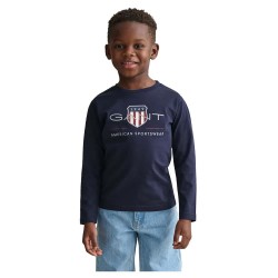 тениска,детски,тениски,gant,805183,long,sleeve,t,shirt,evening,blue,(blue)