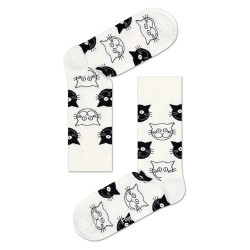 чорапи,мъжки,чорапи,happy,socks,cat,socks,white,(white)
