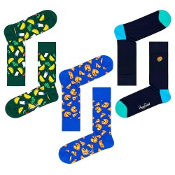 чорапи,мъжки,чорапи,happy,socks,junk,food,socks,3,pairs,green,blue,(multicolored)