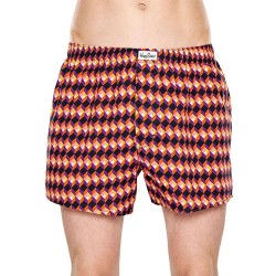 чорапи,мъжко,бельо,happy,socks,optic,square,boxers,multicolor,(orange)