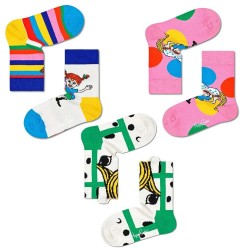 чорапи,детски,чорапи,happy,socks,pippi,socks,3,pairs,multicolor,(multicolored)
