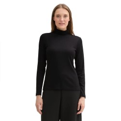 тениска,дамски,тениски,tom,tailor,1044942,rollneck,long,sleeve,t,shirt,deep,black,(black)