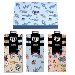 чорапи,дамски,чорапи,american,socks,stinky,surfer,gift,socks,multicolor,(blue)