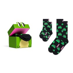 чорапи,детски,чорапи,hs,by,happy,socks,monthsini,&,monthse,frogg,years´s,gift,set,crew,socks,2,pairs,black