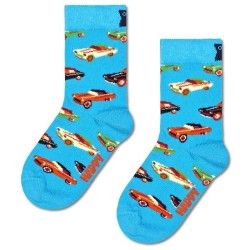 чорапи,детски,чорапи,hs,by,happy,socks,car,crew,socks,blue,(turquoise)