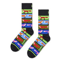 чорапи,мъжки,чорапи,hs,by,happy,socks,fox,stripe,long,socks,multicolor,(black)